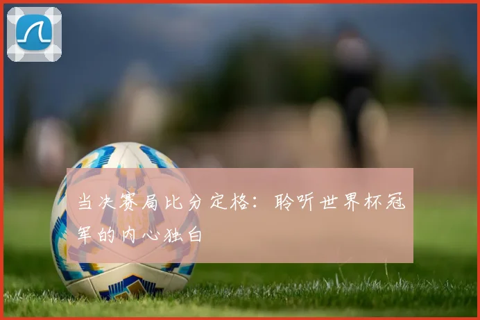 当决赛局比分定格:聆听世界杯冠军的内心独白
